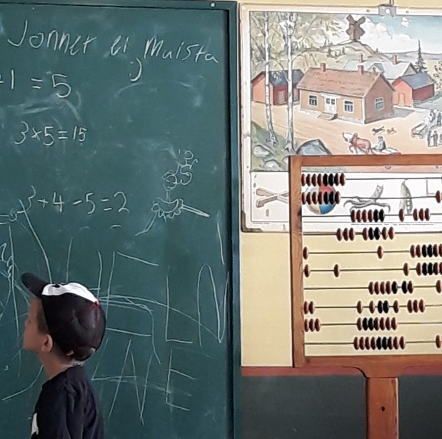 Museon koulun liitutaulu